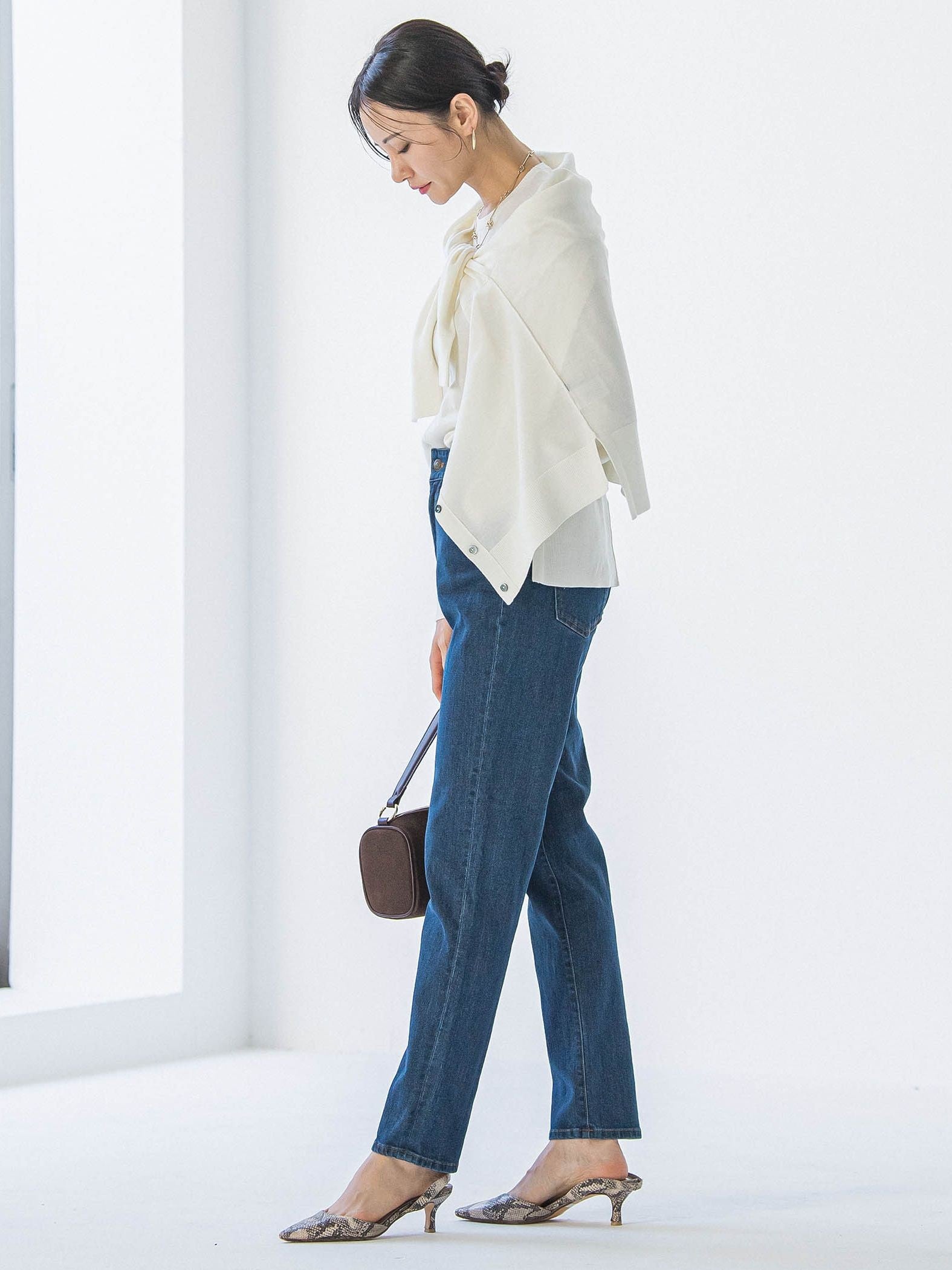 【WEB限定】ウォッシャブルウールクルーネックニット≪洗える≫