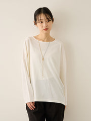 ネックレス風アクセントプルオーバー≪手洗い可能≫