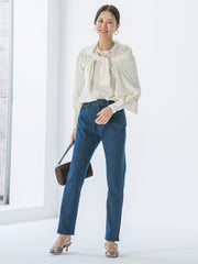 【WEB限定】ベーシックウールクルーネックニット≪洗える≫
