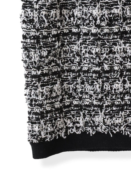 【大きいサイズ】ファンシーツイードニットジレ