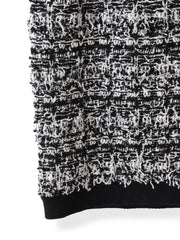 【大きいサイズ】ファンシーツイードニットジレ