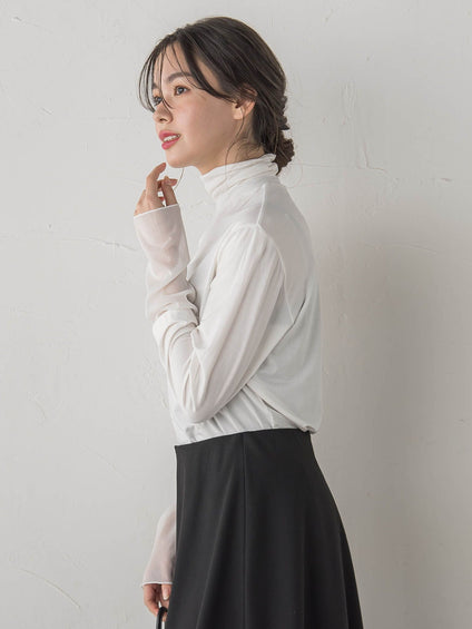 ウォッシャブルベア天竺カットソー≪洗濯機で洗える≫