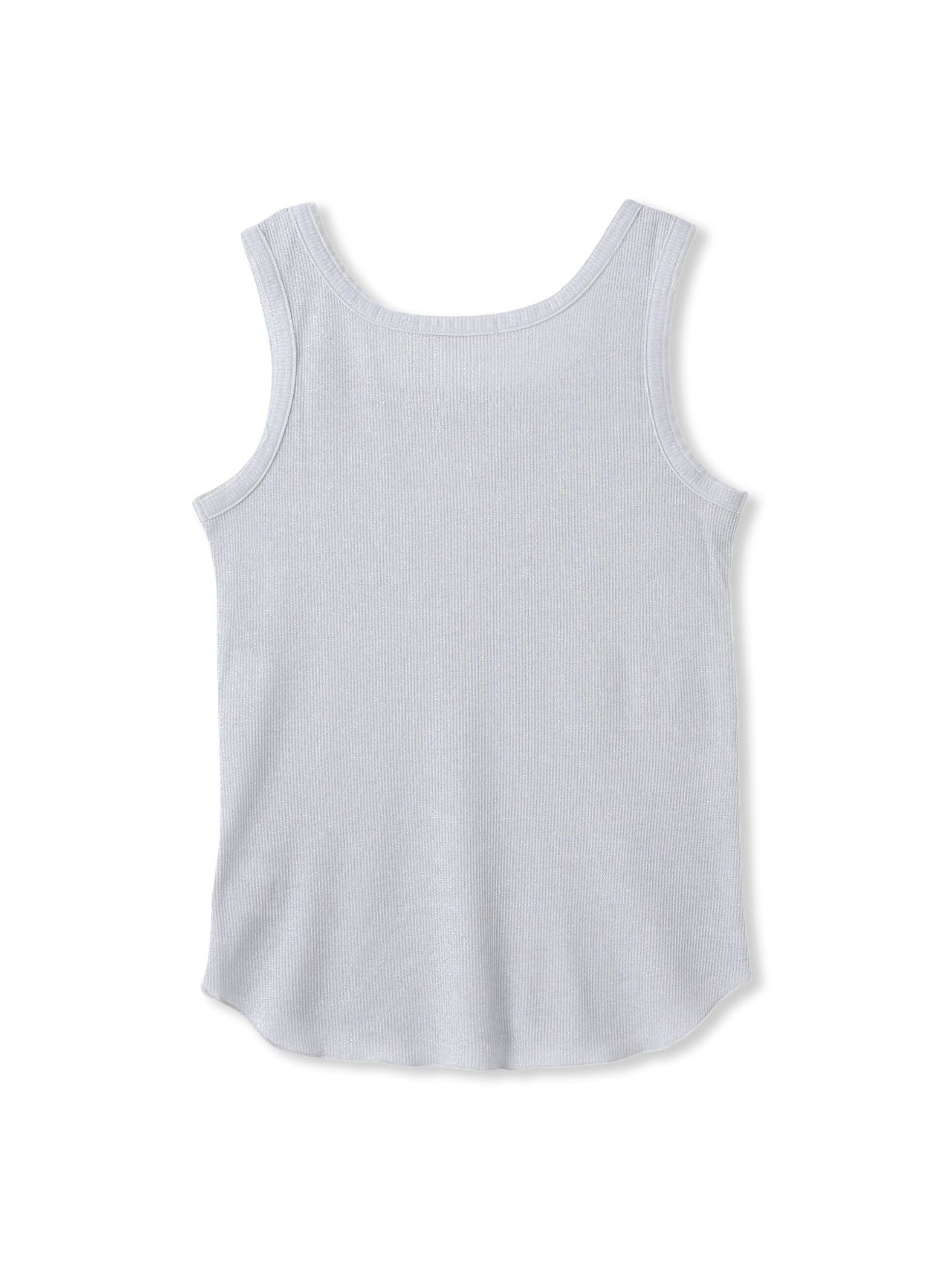 リブスクエアタンクトップ