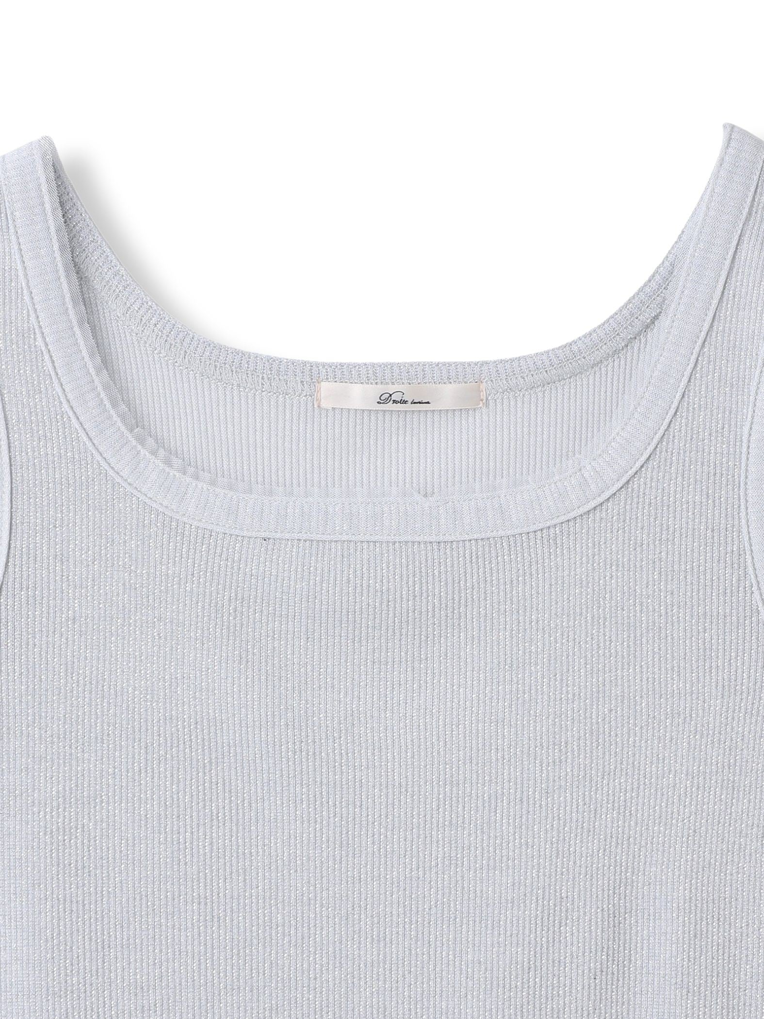 リブスクエアタンクトップ