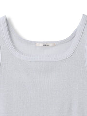 リブスクエアタンクトップ