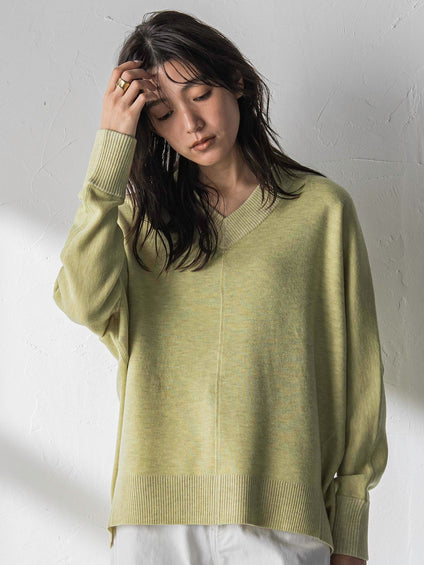 【新色追加】今日の気分で着回せるリバーシブルニット≪手洗い可能≫