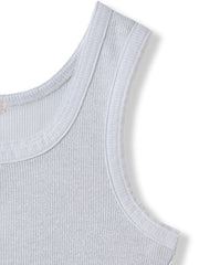 リブスクエアタンクトップ