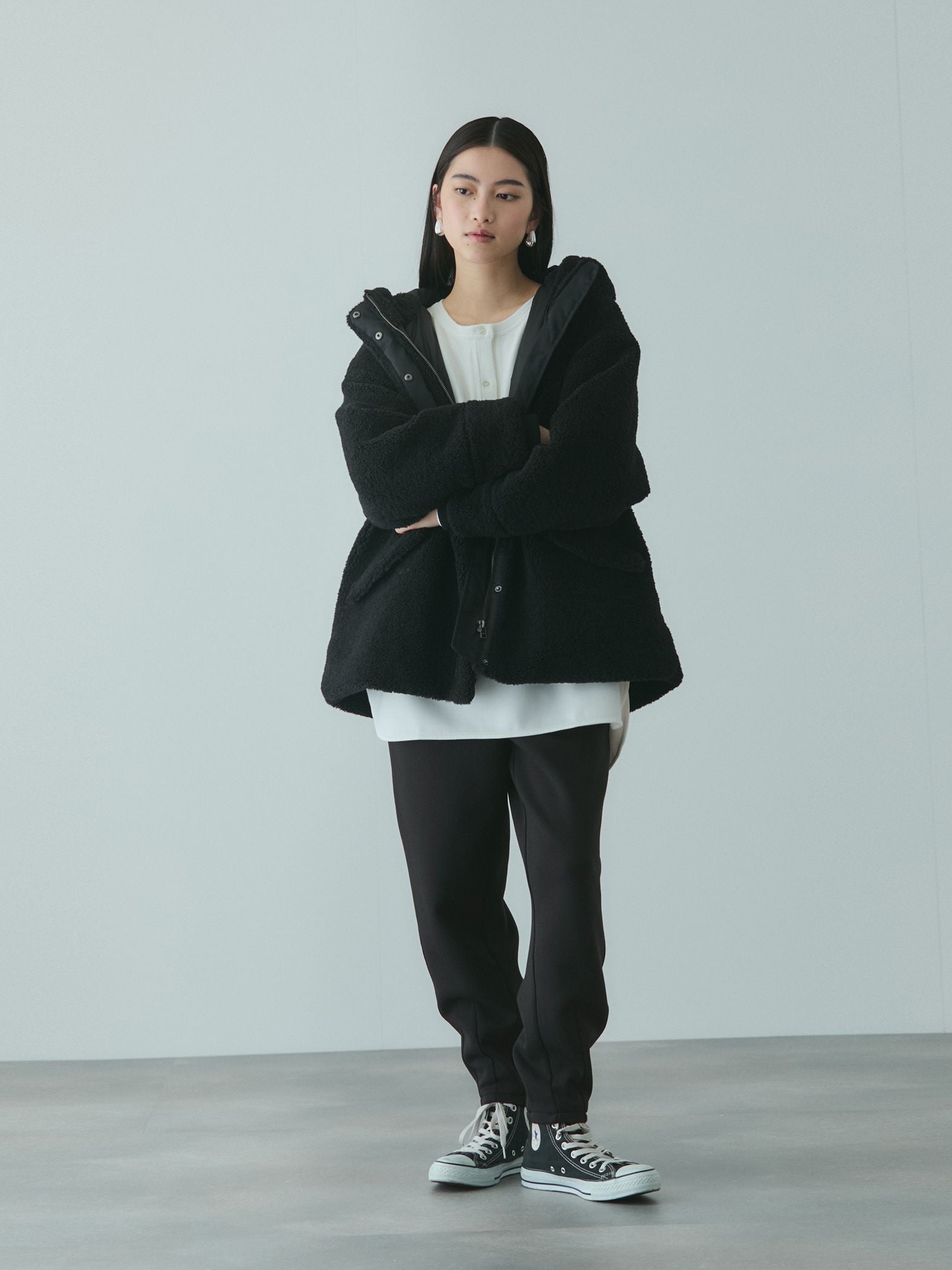 スポンディッシュバレルレッグパンツ≪手洗い可能≫