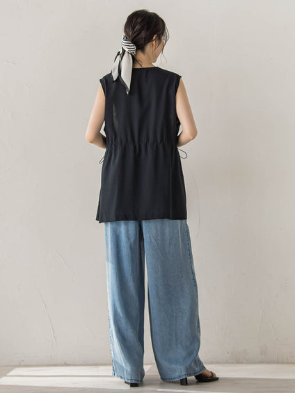Air DENIM ワイドパンツ
