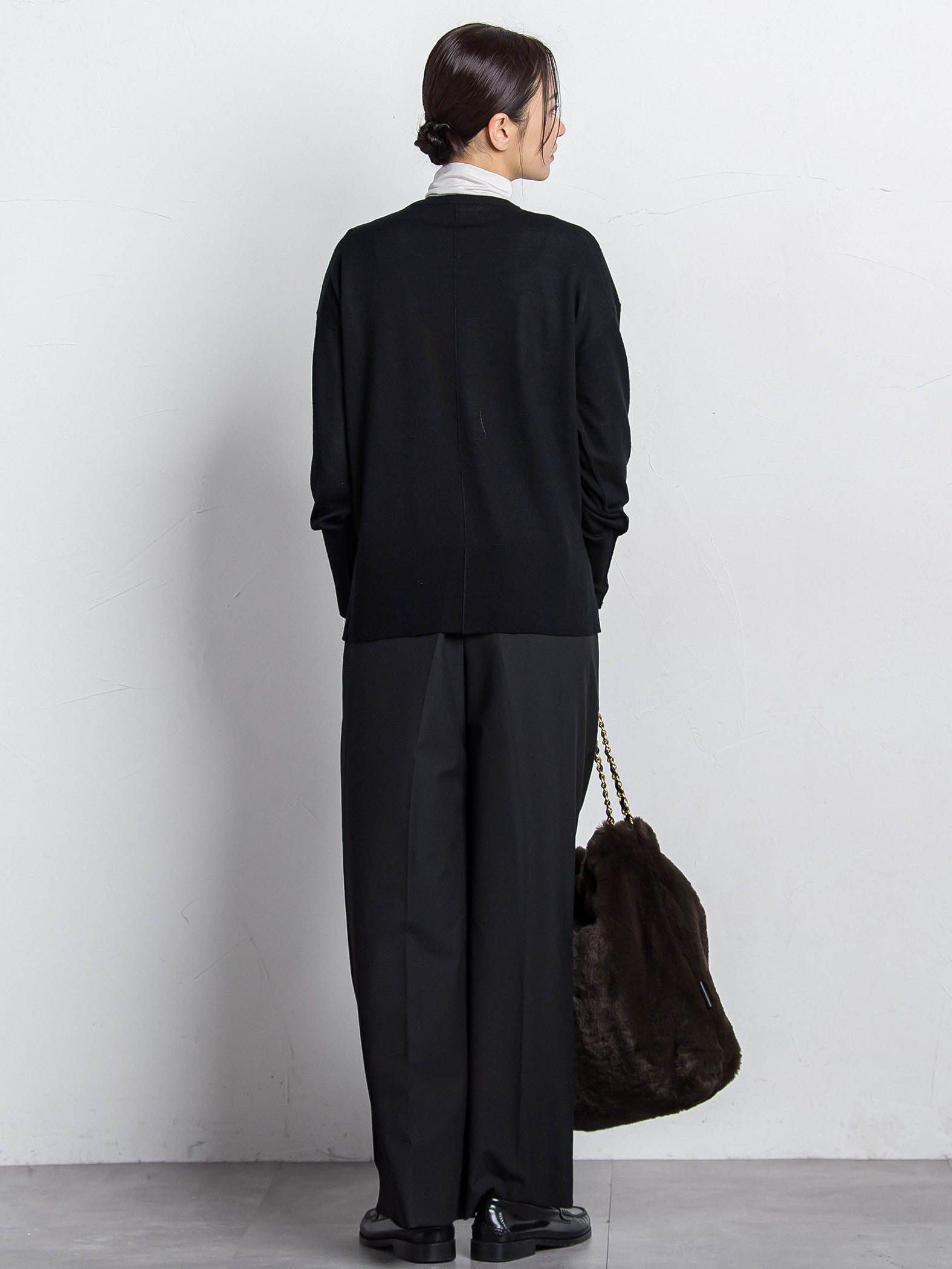 ライトウェイトストレッチワイドパンツ≪洗える≫