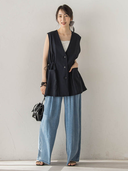 Air DENIM ワイドパンツ
