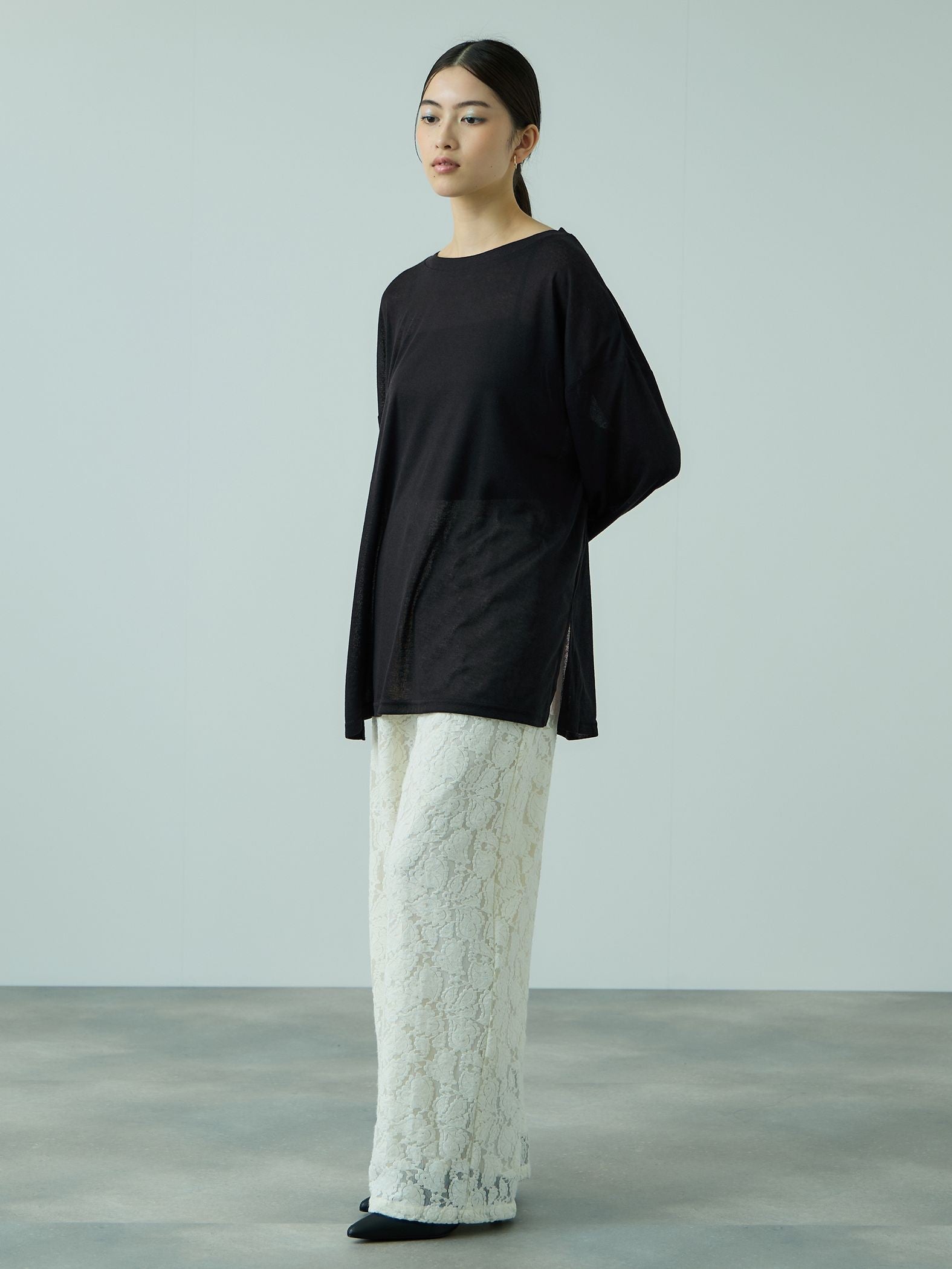 セミシアーオーバーサイズカットソー≪手洗い可能≫