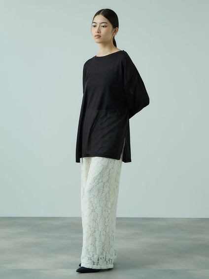 セミシアーオーバーサイズカットソー≪手洗い可能≫