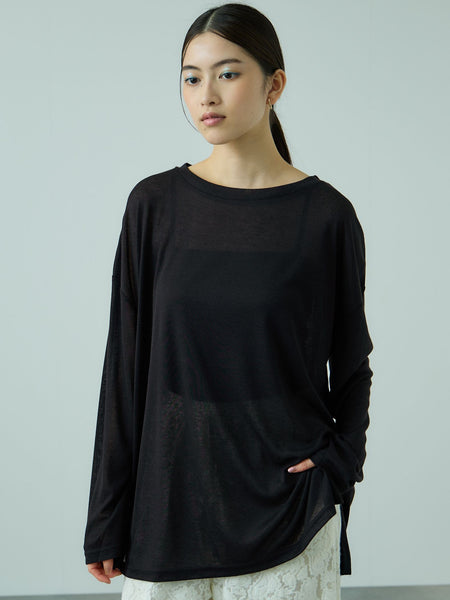 セミシアーオーバーサイズカットソー≪手洗い可能≫