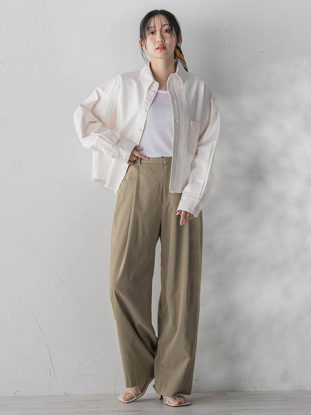 ワイドポケットタックパンツ