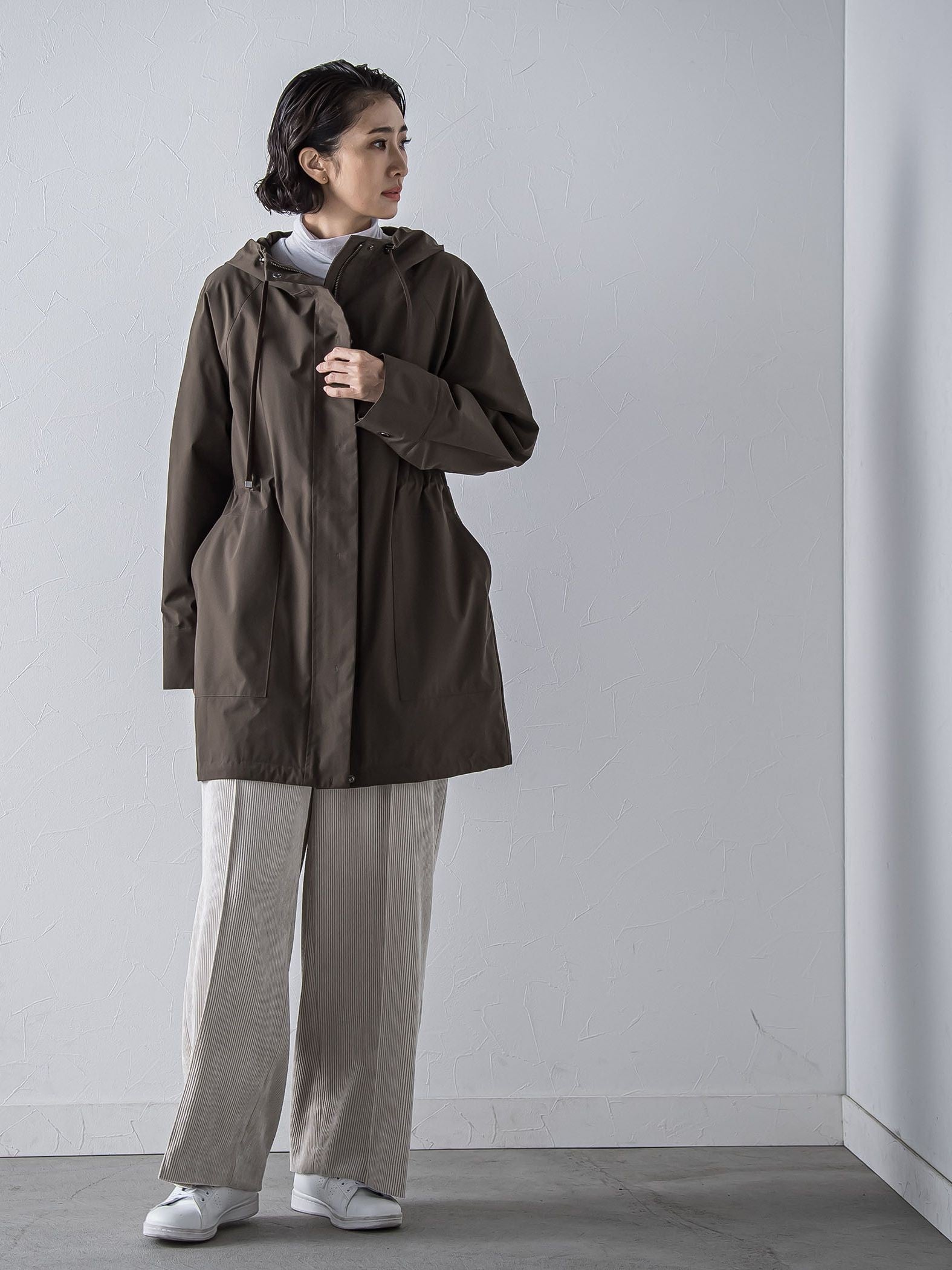 コーデュロイワイドパンツ≪洗濯機で洗える≫