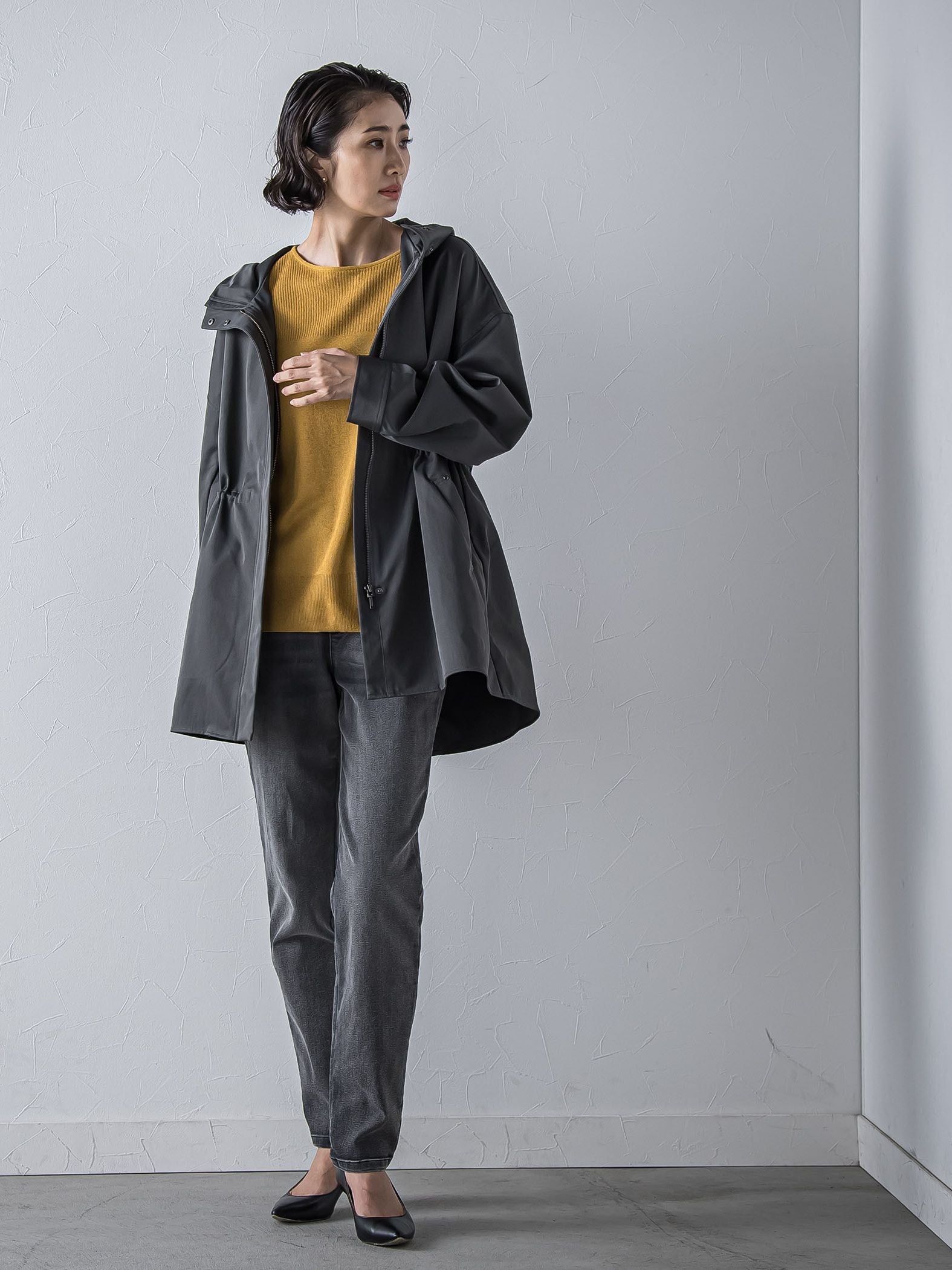 【WEB限定】ぐーんと伸びるデニムレギパン≪洗濯機で洗える≫