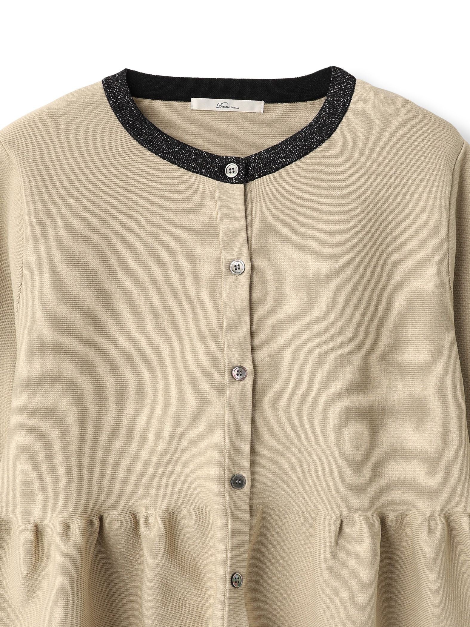 ペプラムカーディガンニット≪手洗い可能≫