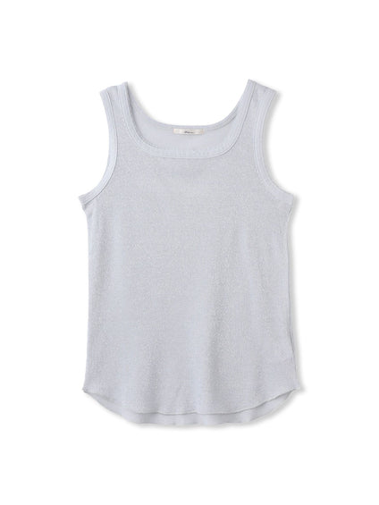 リブスクエアタンクトップ