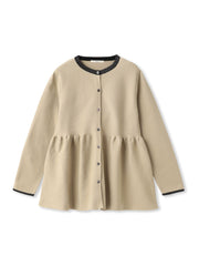 ペプラムカーディガンニット≪手洗い可能≫