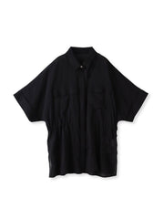 リネンライクシアーボイルシャツ