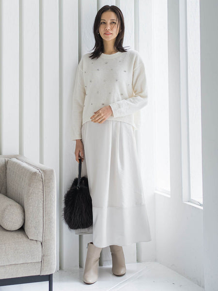 素材切り替えオーガンジースカート