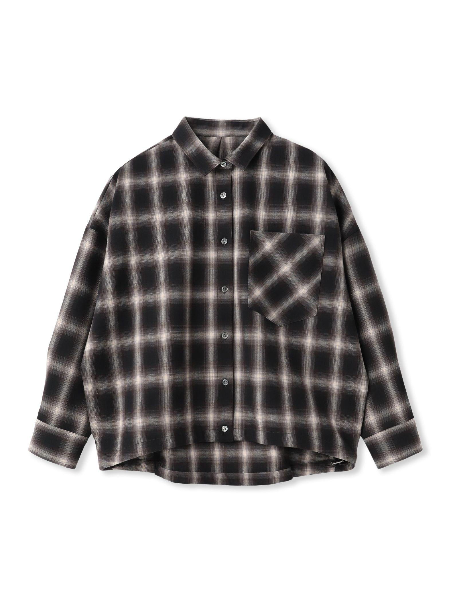 ドロストクロップドシャツ≪洗濯機で洗える≫