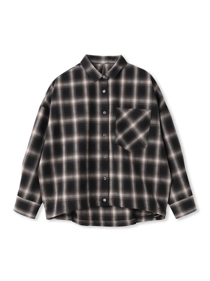 ドロストクロップドシャツ≪洗濯機で洗える≫