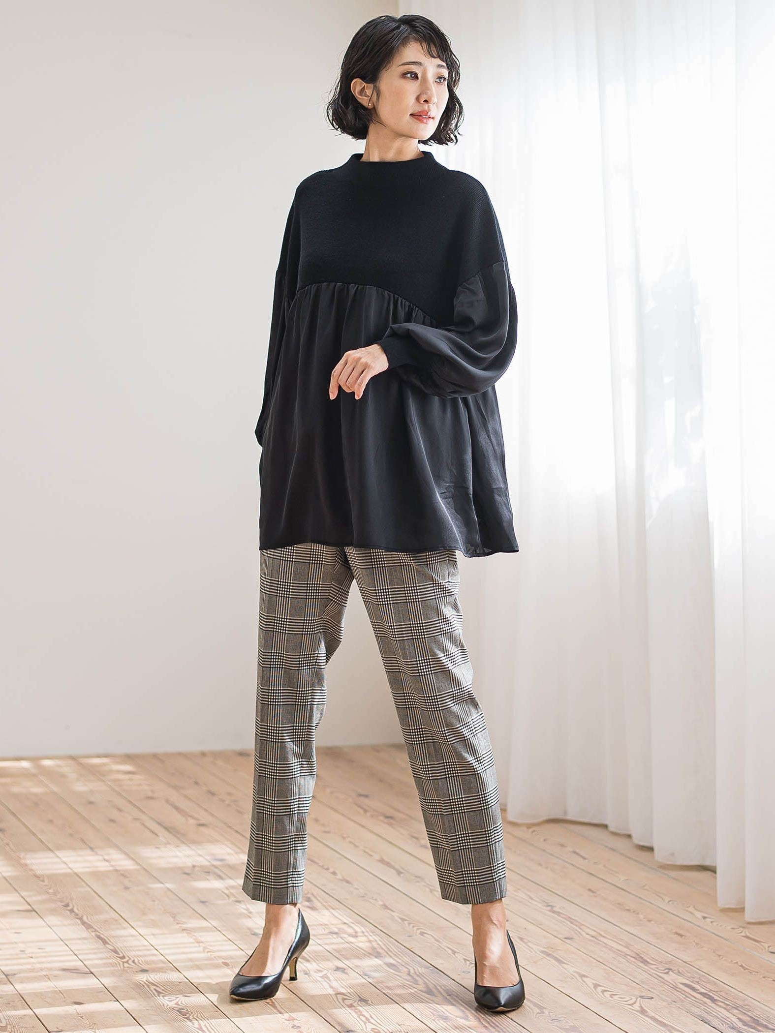 【WEB限定】”すっきり快適な履き心地”テーパードパンツ≪洗濯機で洗える≫