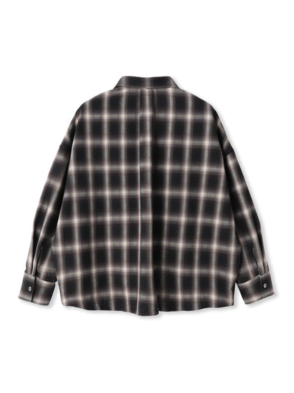 ドロストクロップドシャツ≪洗濯機で洗える≫