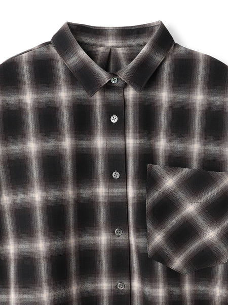 ドロストクロップドシャツ≪洗濯機で洗える≫