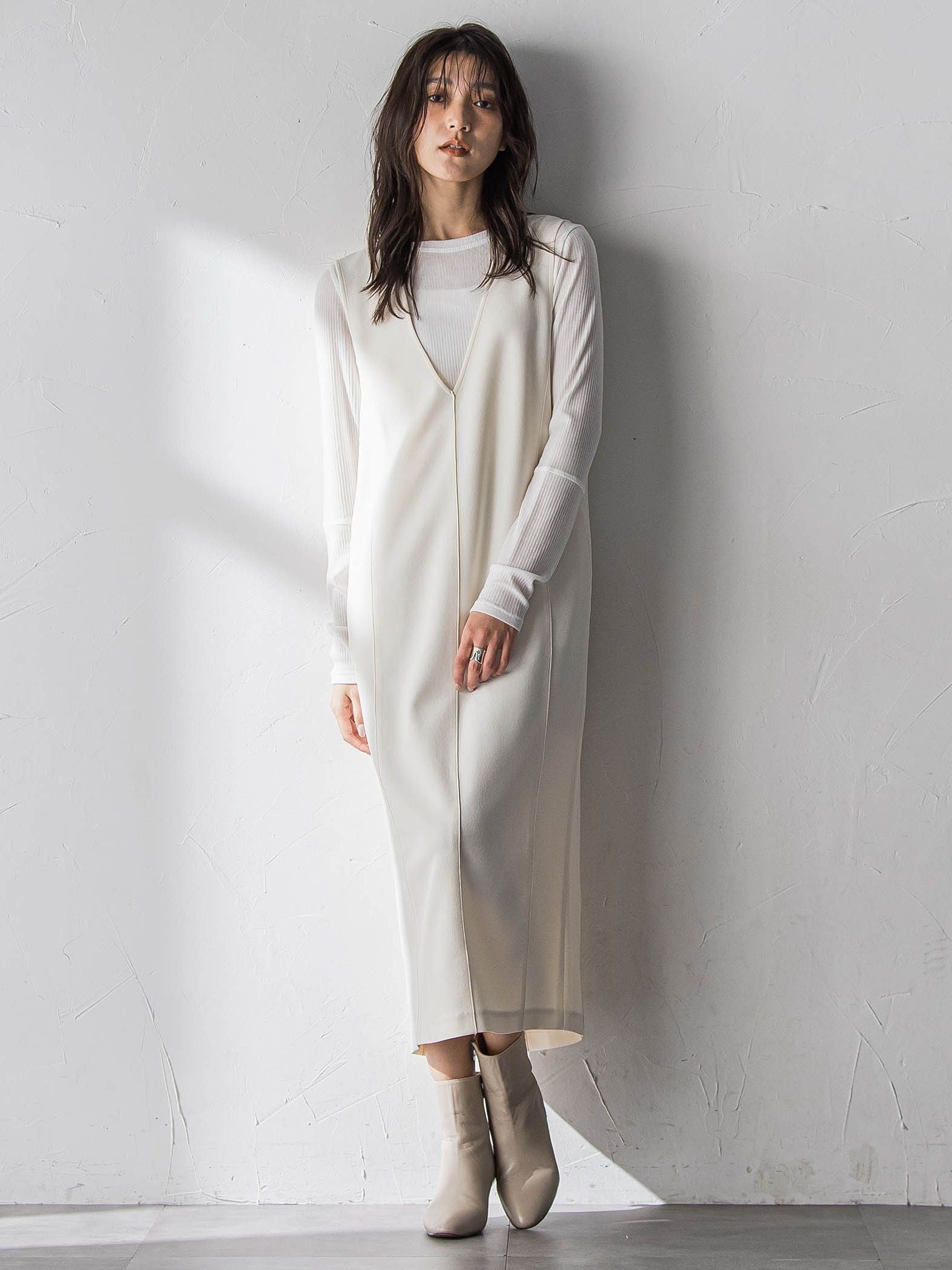 ”肌が喜ぶ”前後2WAYクルーネックロンT≪手洗い可能≫