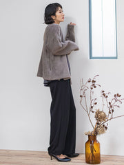 フェザーヤーンニットカーディガン