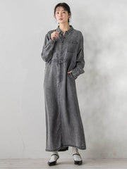 テンセルデニムワンピース