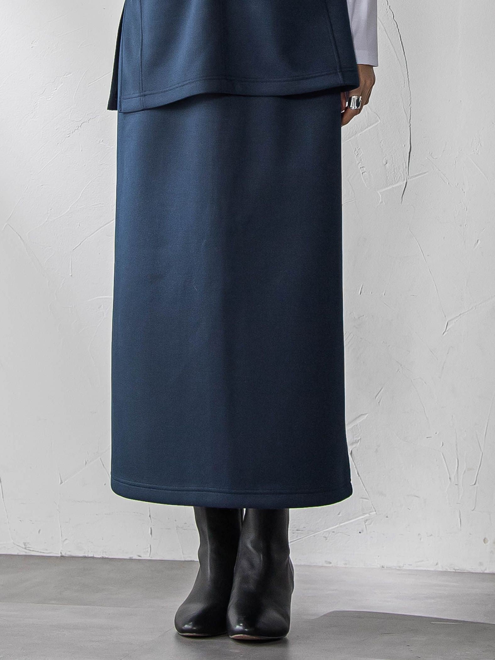 軽量ボンディング3ピーススカートセットアップ≪洗濯機で洗える≫