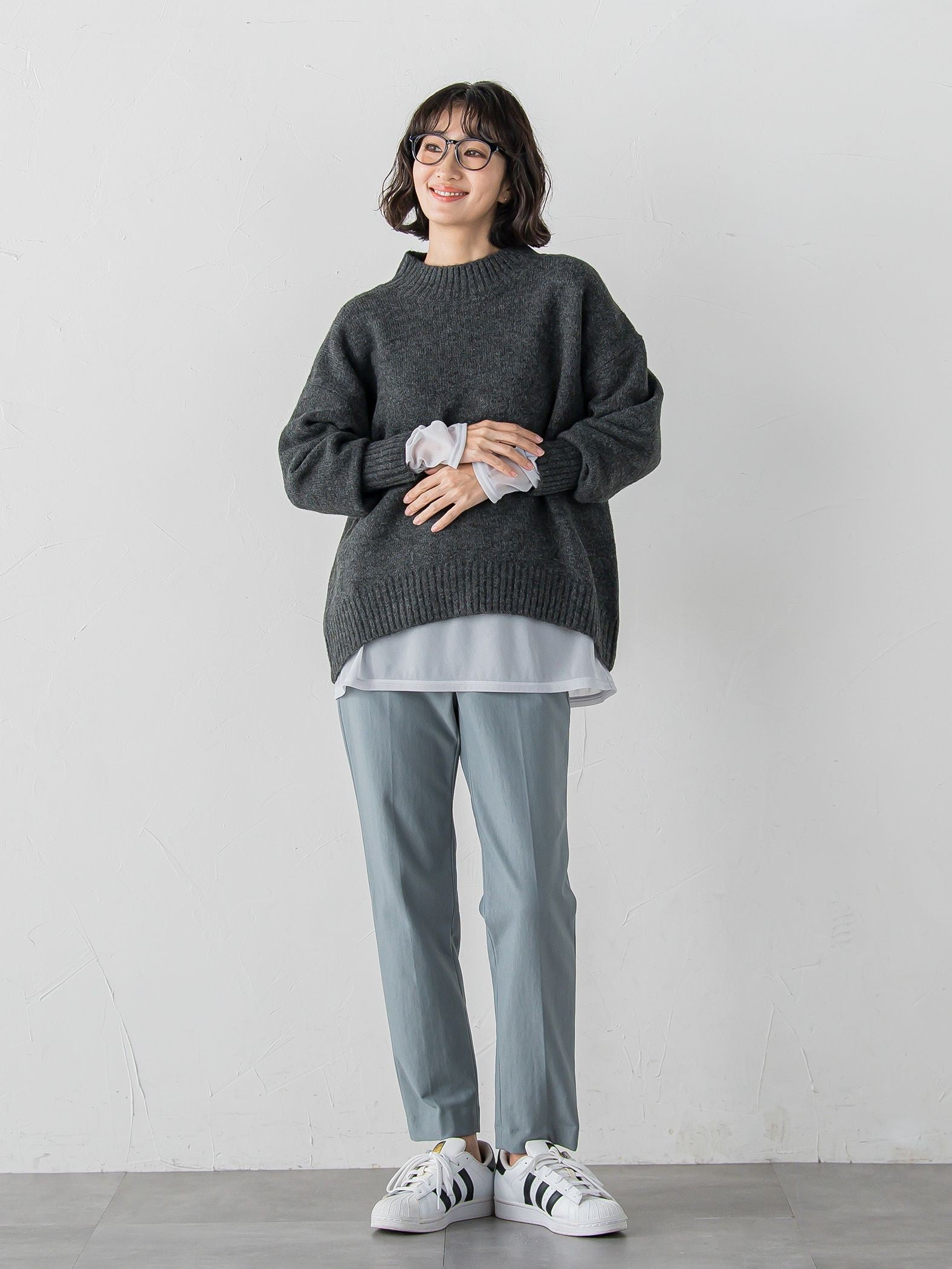 【大きいサイズ】<極>”ラクきれい”裏起毛ジョグパン