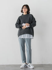 【大きいサイズ】<極>”ラクきれい”裏起毛ジョグパン