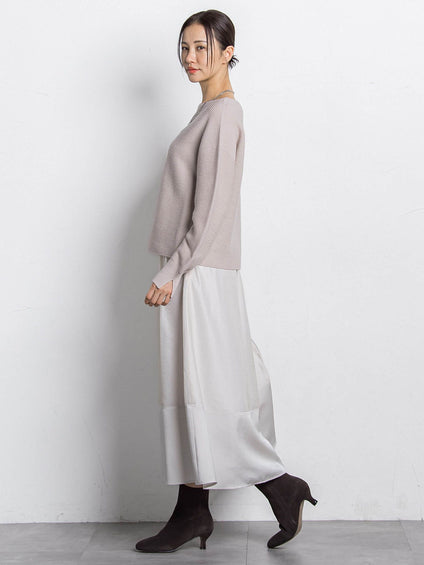 ホールガーメントガーターニット≪洗える≫