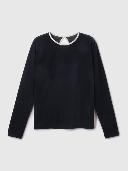 シアーベロアロングスリーブカットソー【日本製】