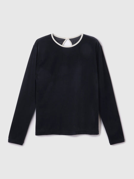 シアーベロアロングスリーブカットソー【日本製】