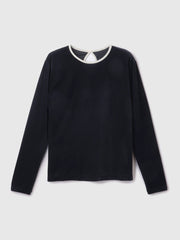 シアーベロアロングスリーブカットソー【日本製】