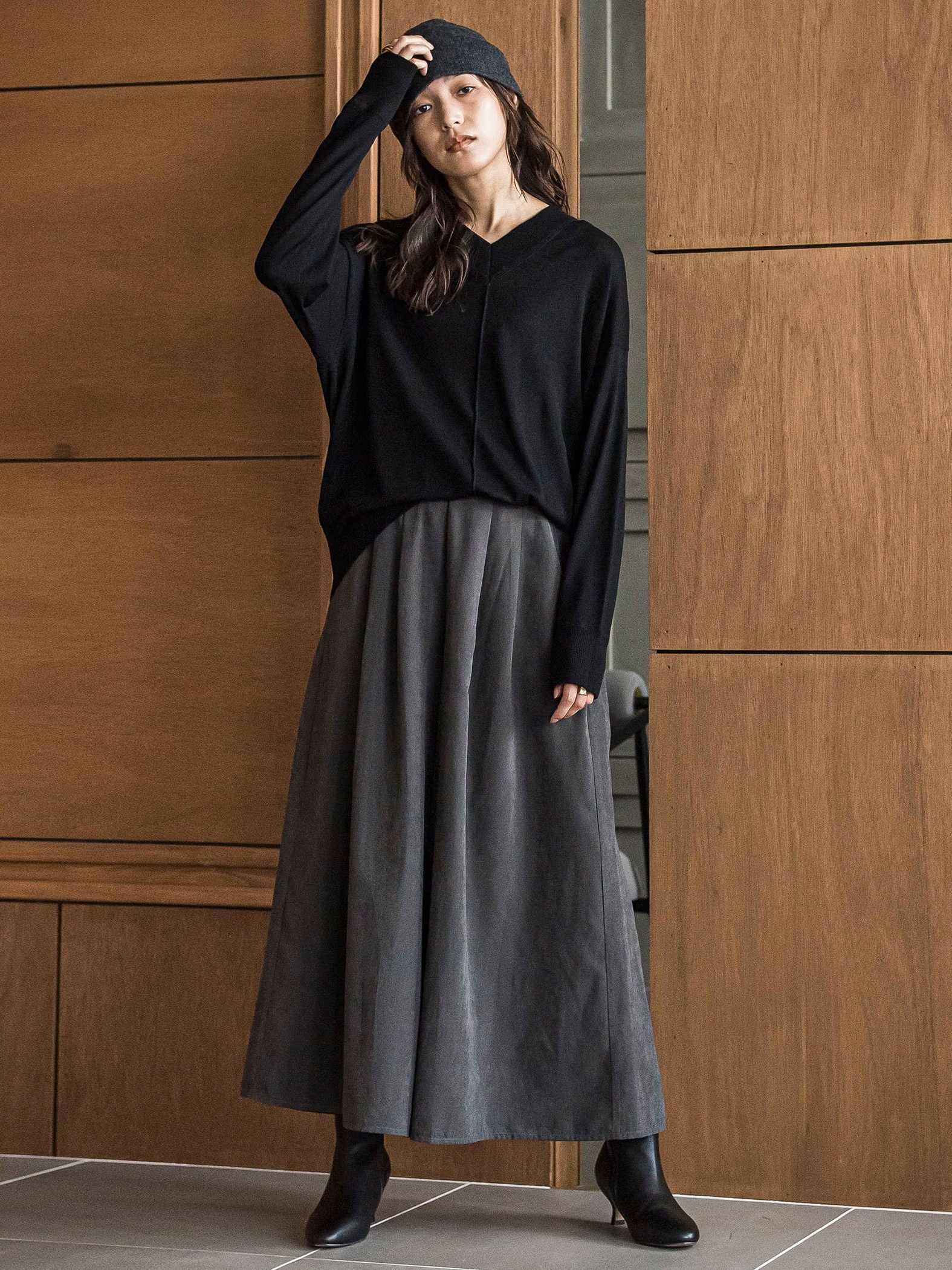 【ゆるっと上品】私に似合うキュロットパンツ≪手洗い可能≫