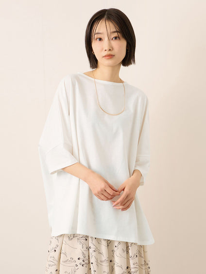 《予約》【機能するミニマル服】ポンチョTシャツ 《UVカット》