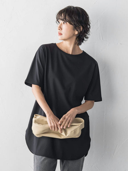 【WEB限定/大きいサイズ】”細身パンツも怖くない”Tシャツチュニック