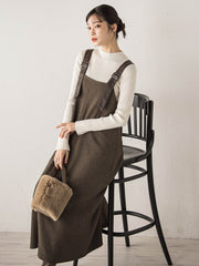 袖ボタンランダムリブニット≪手洗い可能≫