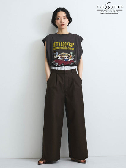 【VISION × Betty Boop™】ヴィンテージツアーノースリＴシャツ≪洗濯機で洗える≫