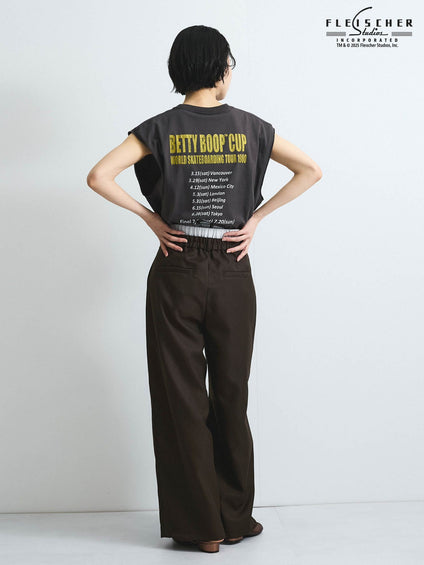 【VISION × Betty Boop™】ヴィンテージツアーノースリＴシャツ≪洗濯機で洗える≫