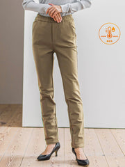 【WEB限定/大きいサイズ/新色追加】”楽暖”裏起毛ハイテンションパンツ≪洗濯機で洗える≫