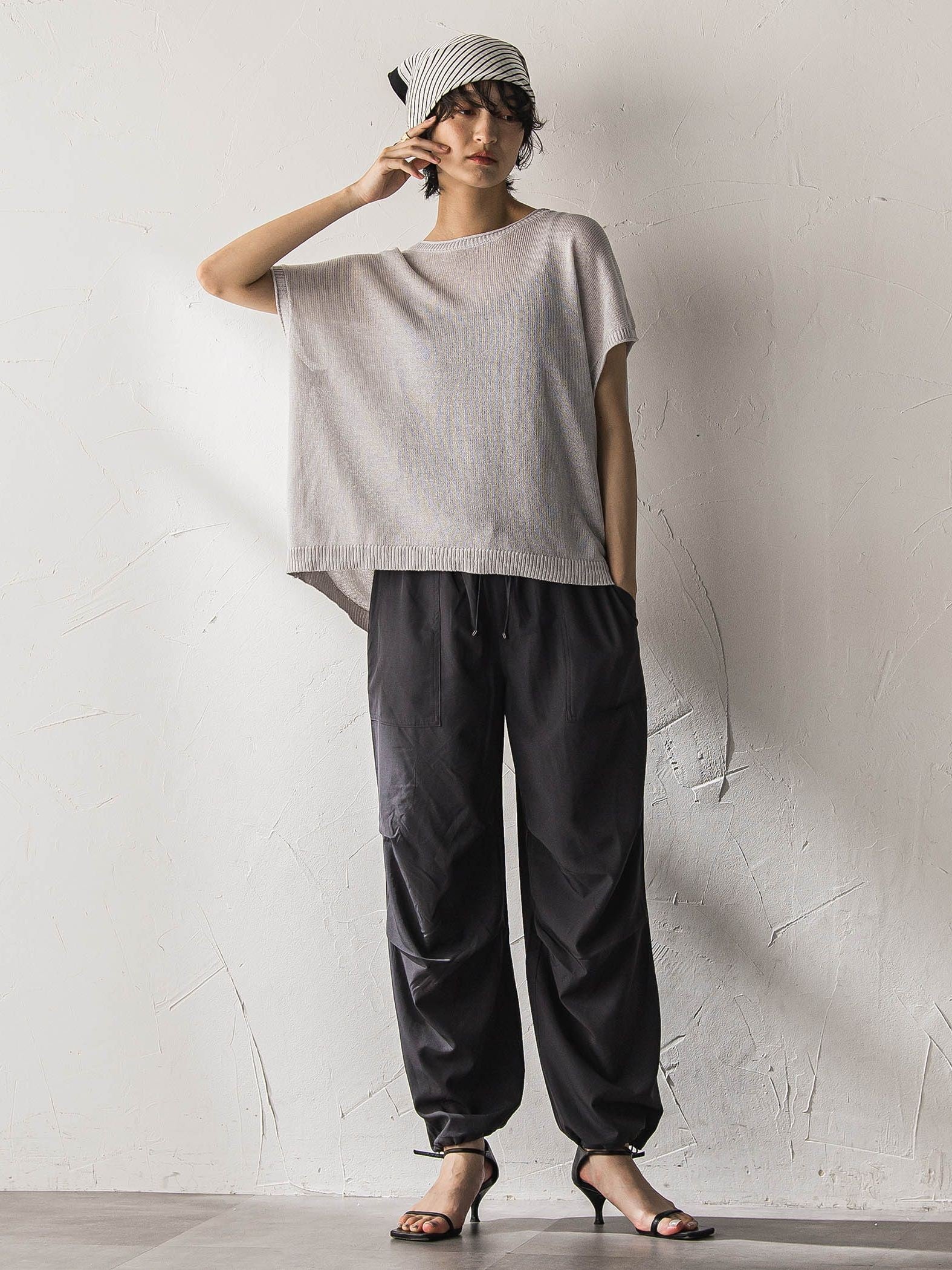 【WEB限定】タックパラシュートパンツ