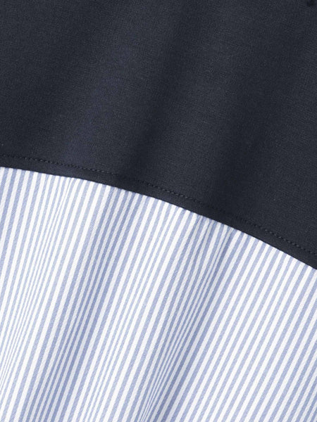 ポンチローマ異素材バックテールカットソー